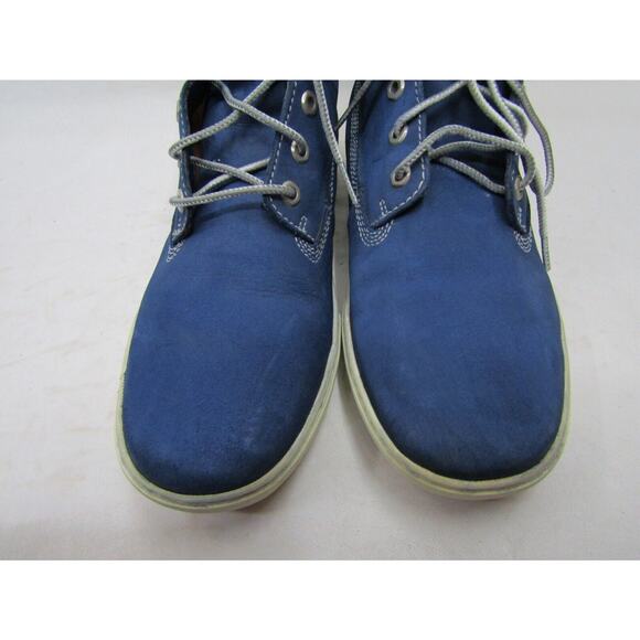 Timberland Mens Size 10.5 M Blue Leather Laces Ankle Caual Shoes